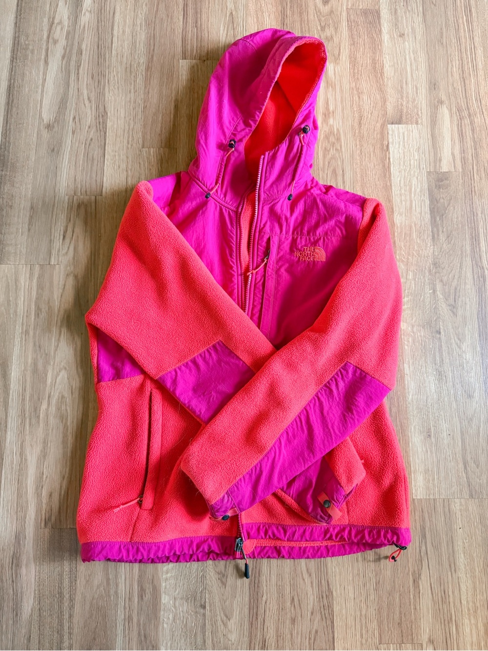 The North Face Women’s Hooded Fleece Jacket - Hot Pink & Coral